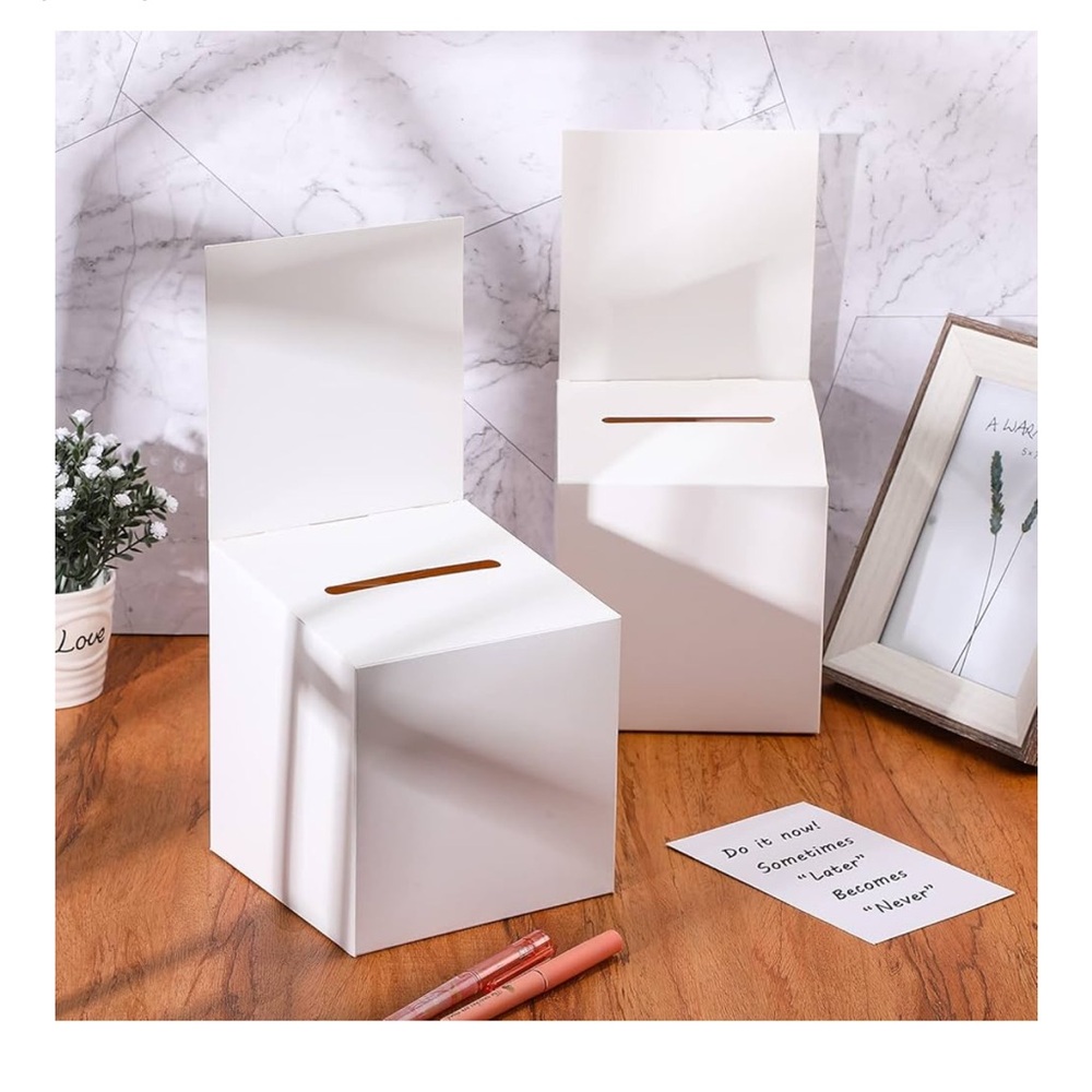 12 Pieces Ballot Box Raffle Box Donation Box - Picture 6 of 6